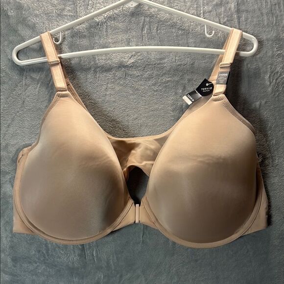 NWT New Torrid Rose Dust Tshirt Lightly Lined Smooth Front Close Size 44DDD - Picture 1 of 7